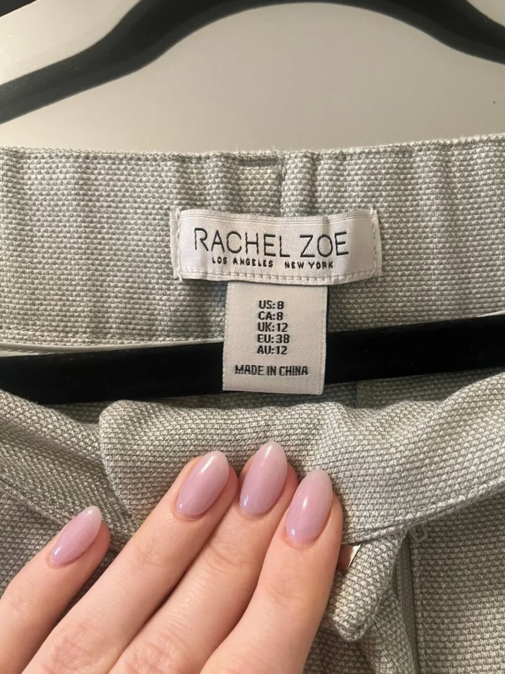 Rachel Zoe Wide-Leg Work Trouser, Woven, Mint Green
